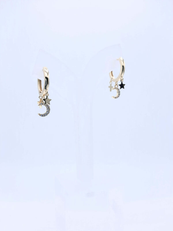 PENDIENTES ASTÉRI DORADOS - Imagen 2