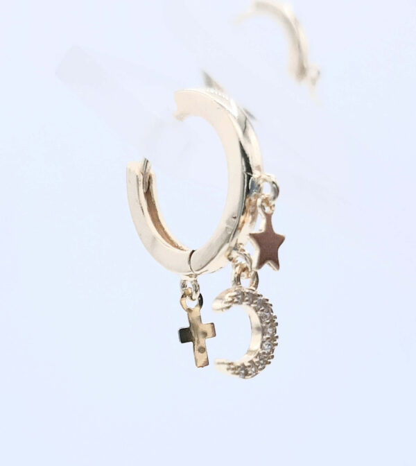 PENDIENTES ASTÉRI DORADOS - Imagen 3