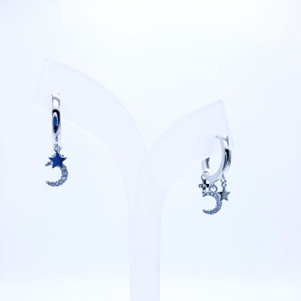 PENDIENTES ASTÉRI PLATEADOS