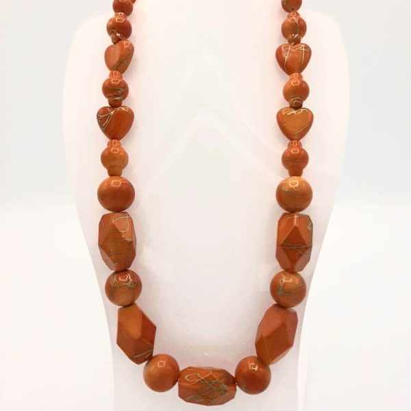 COLLAR HERA NARANJA TIGRE